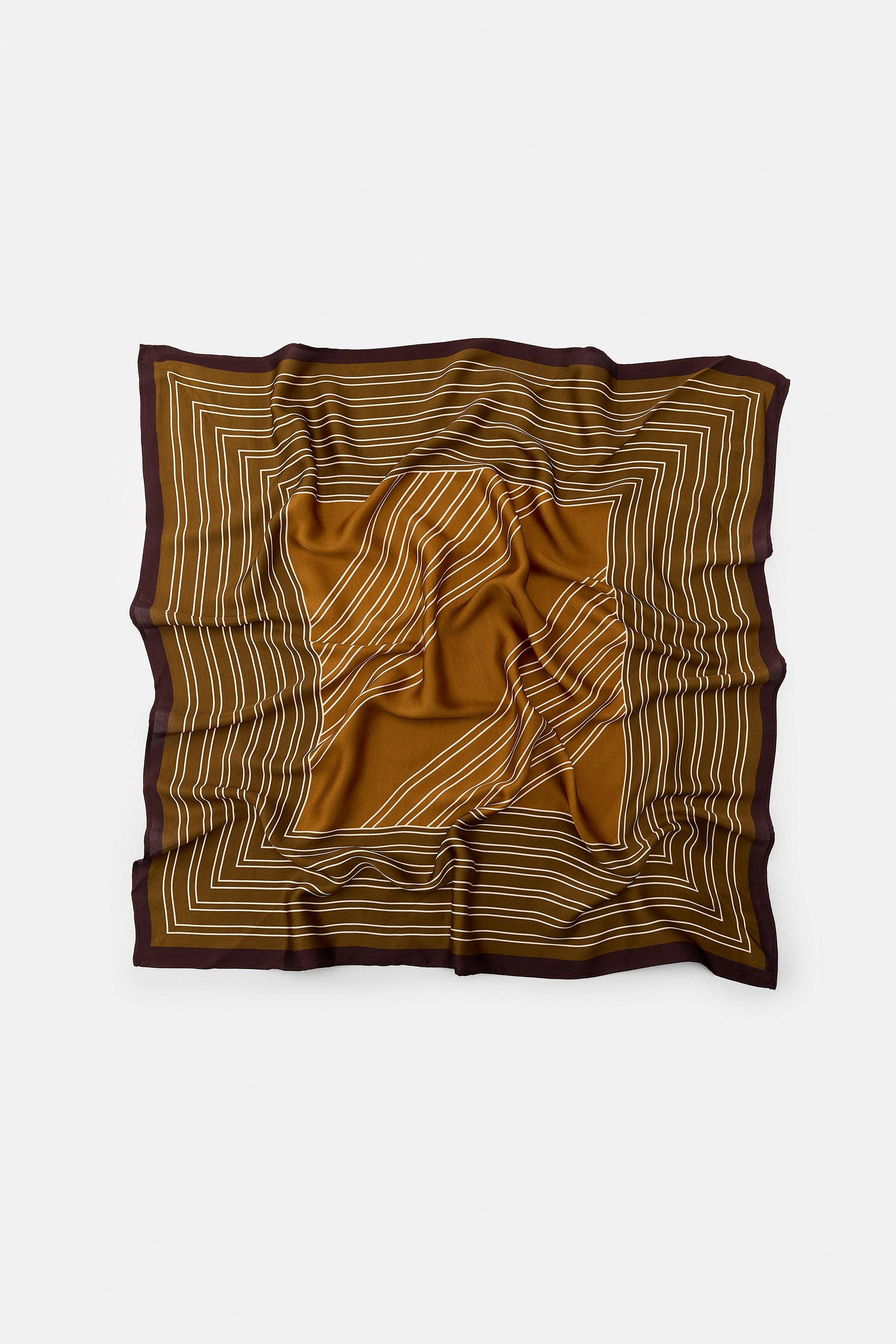 FOULARD À IMPRIMÉ RAYURES